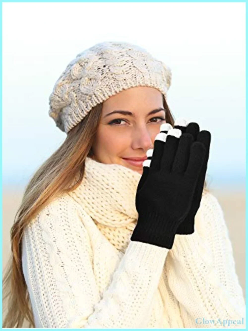 12 Pairs Touch Screen Gloves Acrylic Stretch Knit Winter Outdoor Multi-Pack